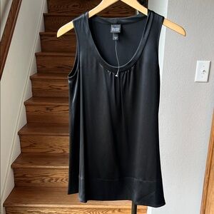 Eileen Fisher silk tunic black xs nwot